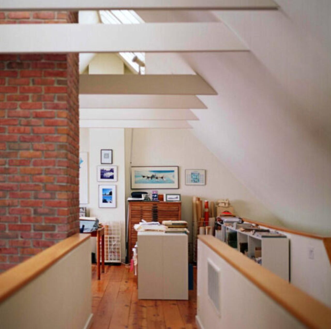 interior of a house with wooden wall